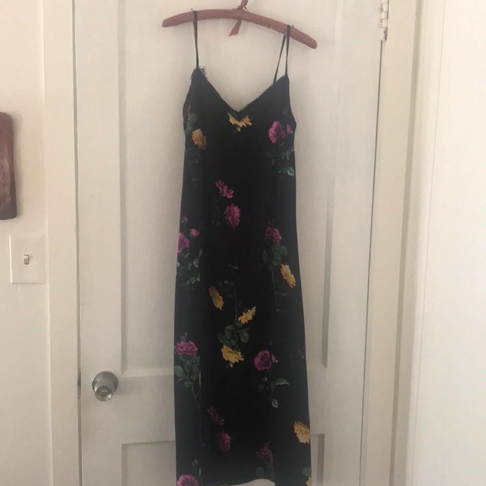 Black Silk Slip Dresd